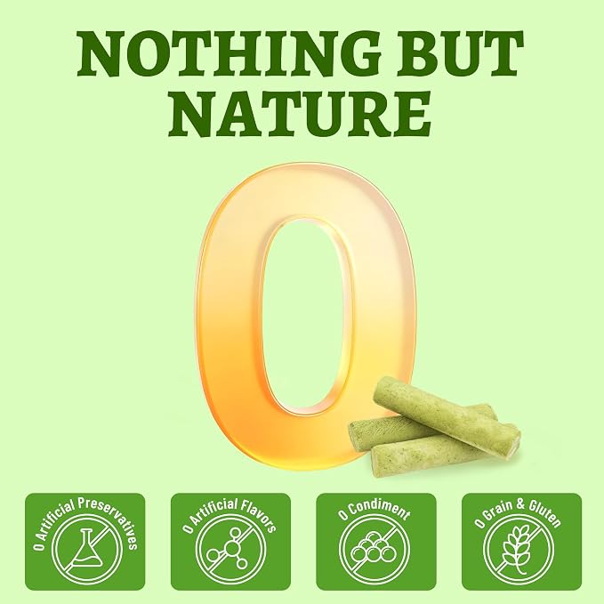 Just Try Cat Grass Sticks for Cat Hairball Control & Teeth Cleaning Dental Chews for Cats Crunchy Cat Treats for Indoor Cats Healthy Cats Treats (17.6 OZ)