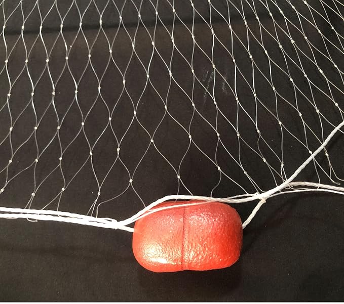 Strong Fishing Line Material Fishing Net Depth 5.5ft Gillnet Length 98 ft Nylon Net 5/8 Inch-2 Inch Mesh Monofilament Nylon Network Big Buoys Fish Net