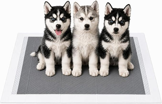 8 Layer Pet Training Pads | Ultra-Absorbent with Activated Carbon / Charcoal Technology | Pee Pads | Max Absorbency for Any Pets | Leak Prevention | Fragrance-Free | Unscented | Attractant | 40 Count