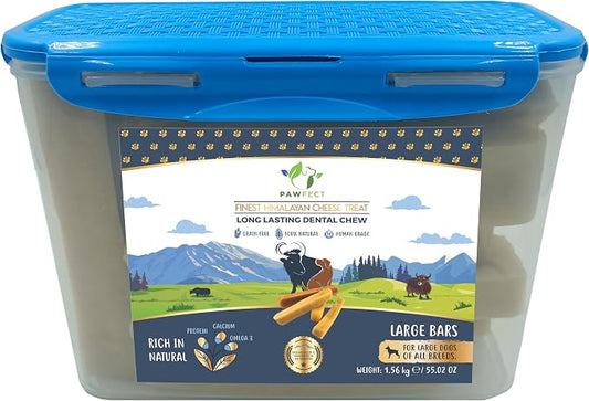 Pawfect Himalayan Cheese Chews for Dogs | 100% Natural Dental Stick | Long Lasting Healthy chew | Rich in Protein & Calcium | Grain-Free| Daily Dental Treat| Pack of 10 for Medium Dogs (750g/26.45oz)