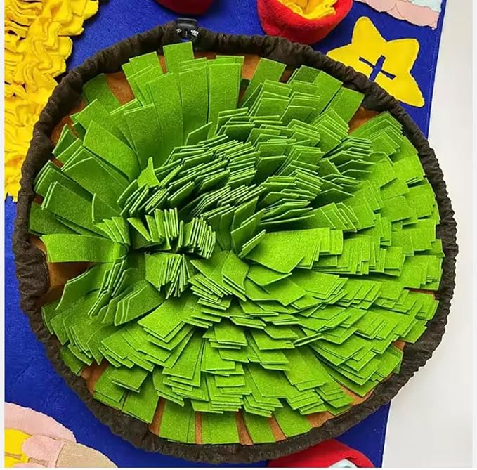 Snuffle Mat for Dogs - Large 35 x 23 in Dog Snuffle Mat, Interactive Nosework & Foraging Mat, Slow Feeder Puzzle Toy, Dog Enrichment Toy for Small, Medium & Large Dogs