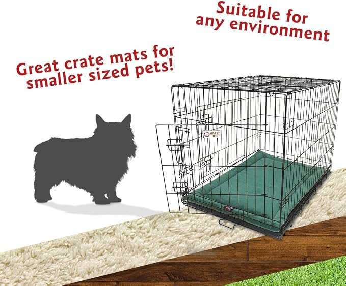 Majestic Pet Orthopedic Memory Foam Dog Crate Mat - Plush Pet Bed Pad for Crates & Kennels | USA Crafted | 24"x18" Villa Marine