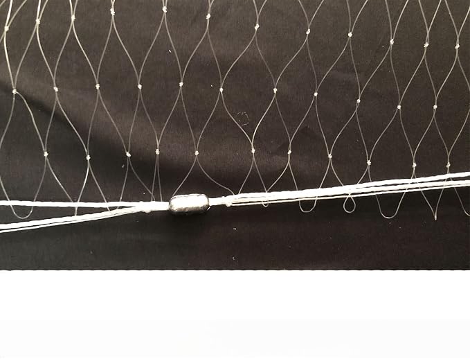 Strong Fishing Line Material Fishing Net Depth 5.5ft Gillnet Length 98 ft Nylon Net 5/8 Inch-2 Inch Mesh Monofilament Nylon Network Big Buoys Fish Net