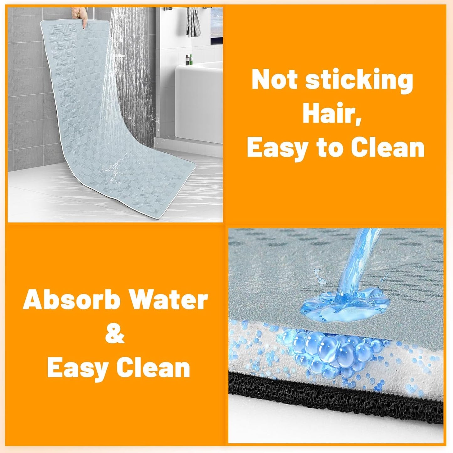 Non-Slip Pet Bed Mat for Back Seat Extender, Hair Resistant Dog Blanket for Hard Bottom Dog Car Seat Cover, Anti Slip Pet Linner Backseat Cover Deep Gray