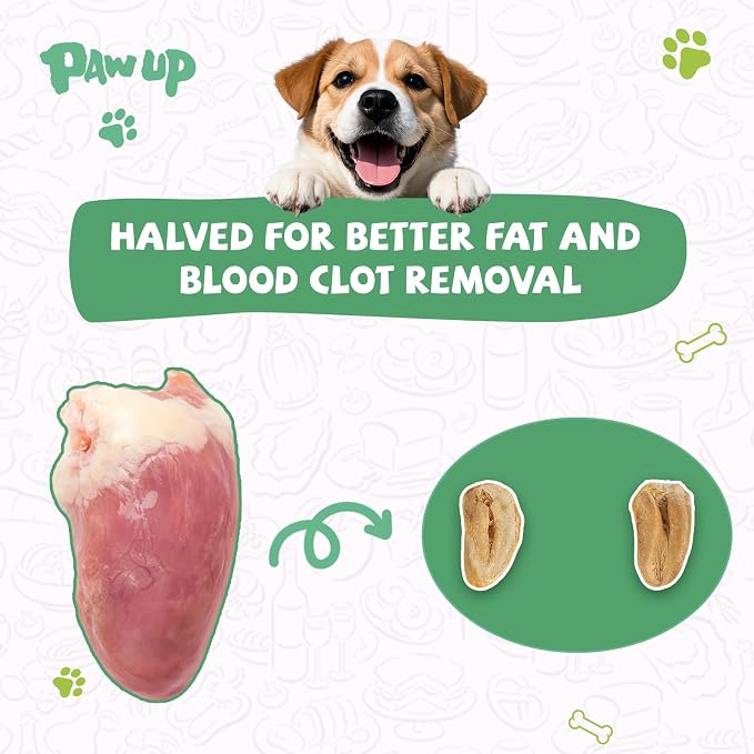 PAWUP Freeze Dried Quail Egg Yolk Pet Treats, Freeze Dried Chicken Heart Pet Treats, Freeze-Dried Pet Food for Dogs, Cats, Pure Fresh Ingredient