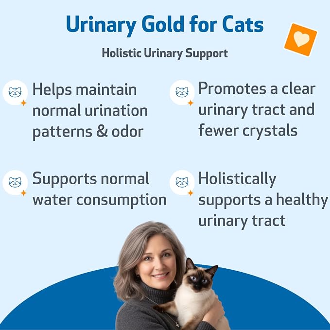 Pet Wellbeing Urinary Gold for Cats - Vet-Formulated Multi-Herb Urinary Tract Support - Feline Bladder Health & Urinary System Wellness - Holistic Cat Supplement - 4 fl oz (118 ml)