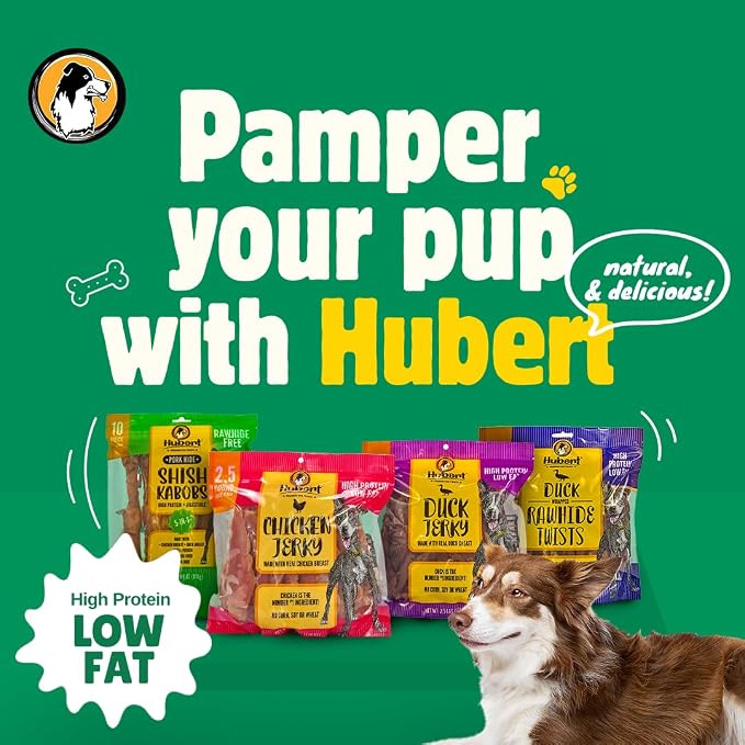 Hubert Pet Premium Chicken Jerky Dog Treats, Grain Free, Low Ingredient, USA Tested, 2.5 lbs Super Value Pack
