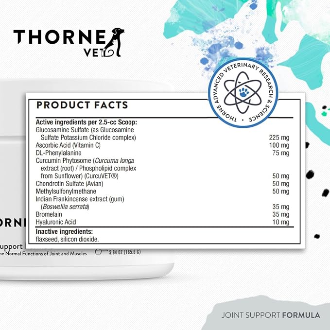 ThorneVet Joint Support Formula Powder, 120 Scoops