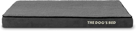 The Dog’s Bed Replacement Outer Cover, Plush Fabric, Grey, Medium, 3-Inch