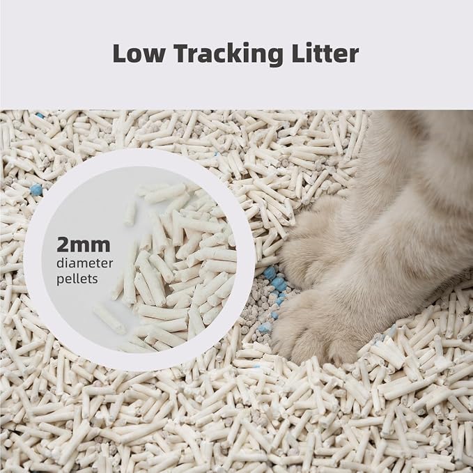 Zutto Nyan 5 in 1 Cat Litter - Superior Odor Control, Fast Clumping, Flushable, Low Tracking, 99% Dust Free. Tofu, Bentonite & Cassava Blend with Natural Deodorizers (5.3lb X 4 Bag)