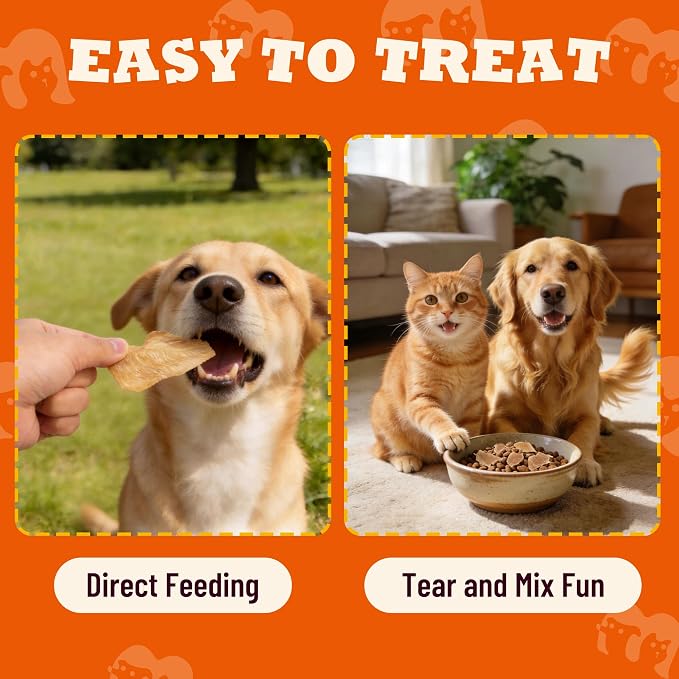 1.1 Pound Dehydrated Chicken Dog Treats with Single Ingredient Chicken Breast - High Protein, Low Calorie Healthy Chicken Jerky Dog Treats for Small, Medium & Large Breed