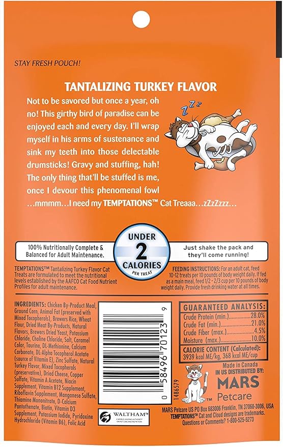 Temptations Cat Treats Temptations Huge Variety Pack, All 9 Flavors: Chicken, Medley, Turkey, Tuna, Catnip Fever, Beef, Surfer, Cookout 1 Pet Paws Notepad (9 Bags Total, 3 Ounces Each), 10 Piece Set