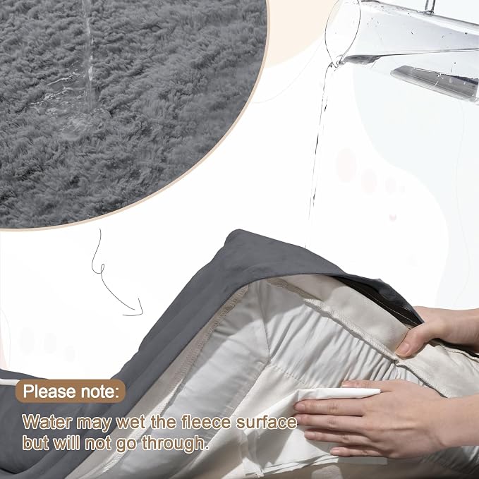Medium Orthopedic Dog Beds, Large Waterproof Dog Bed with Removable Cover, 4-Sides Bolster Support Pet Soft Sofa, Washable Pet Beds for Large Dogs, Dark Grey