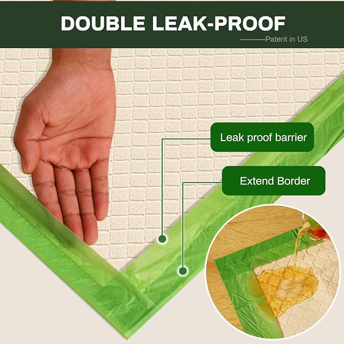 Gardner Pet Pee Pads for Dogs (Green+Black)