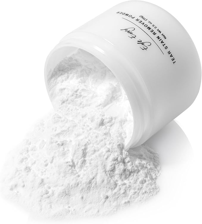 Eye Envy Tear Stain Remover Powder for Dogs and Cats. Natural, Safe Formula. Apply Around Eyes. Absorbs and Cleans Tears and Staining. Keeps Area Dry. Made in The USA. (2.5 oz)
