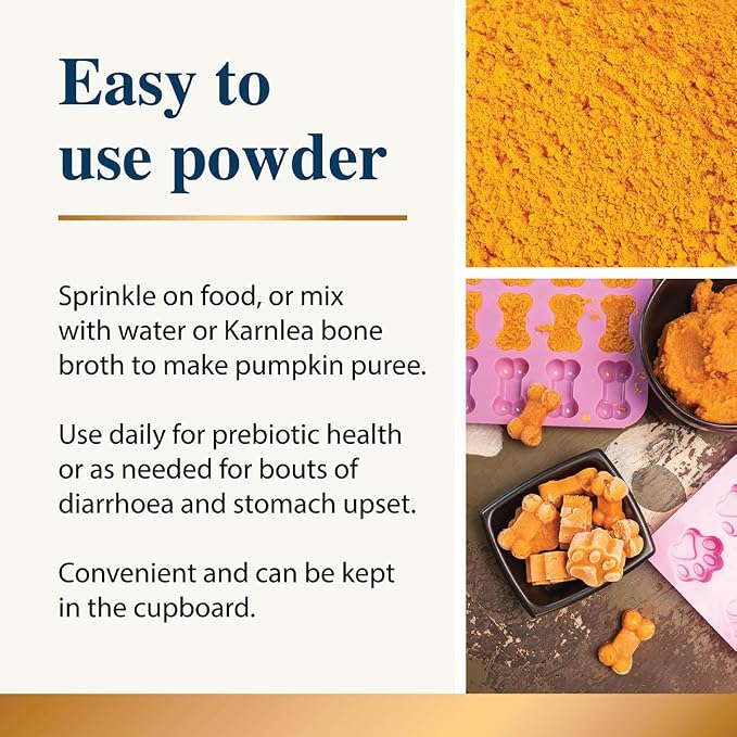 Pumpkin Powder for Dogs (3 Pack) | 100% Pure Dog Food Topper | for Gut Health, Fibre, Healthy Stools, Prebiotic, Scooting | 200g