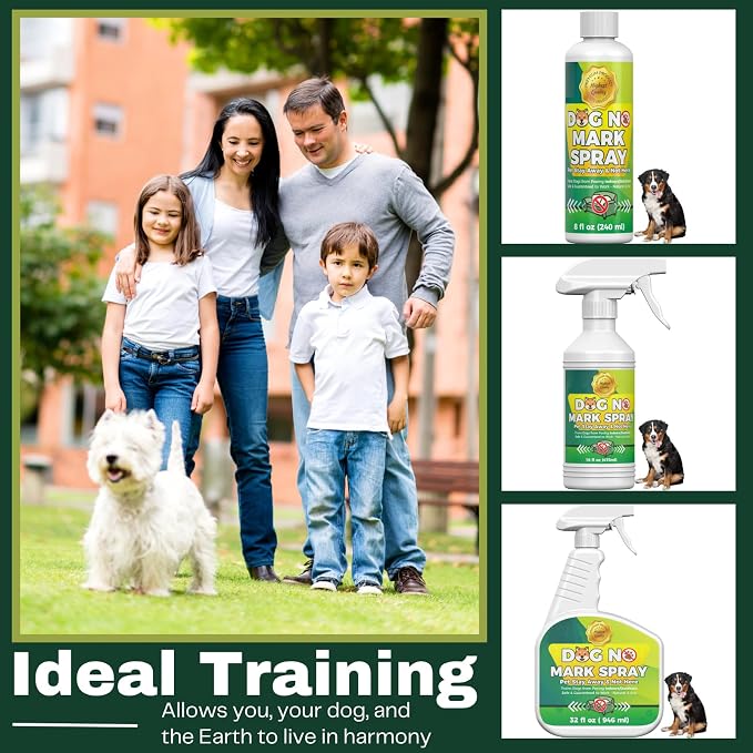 32.0 Fl Oz Dog No Pee Spray - Stop Mark Housebreaking Training Solution - Safe No Pee Here Spray for Indoor & Outdoor Use - Anti Pee Spray for Dogs