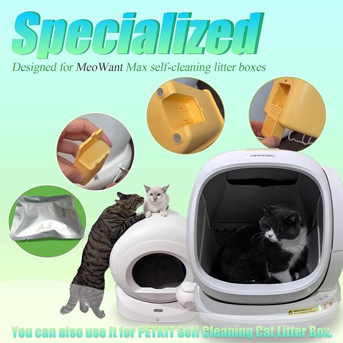 PurifyLogix Odor Remover Compatible with MeoWant Self-Cleaning Cat Litter Box, Cat Toilet Odor Control Deodorant Gel for MeoWant Automatic Litter Box, Litter Deodorizer