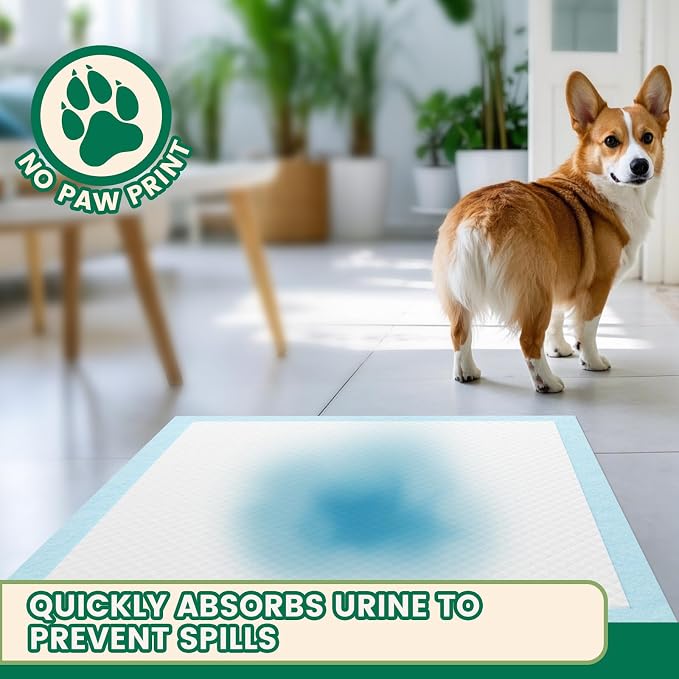 IMMCUTE 50 Count Puppy Pads, 30"x28" Extra Large Dog Pee Pads – 7-Layer Thick & Tear-Resistant, Super Absorbent, Leakproof, Quick-Dry, Disposable Training Pads for Dogs & Cats