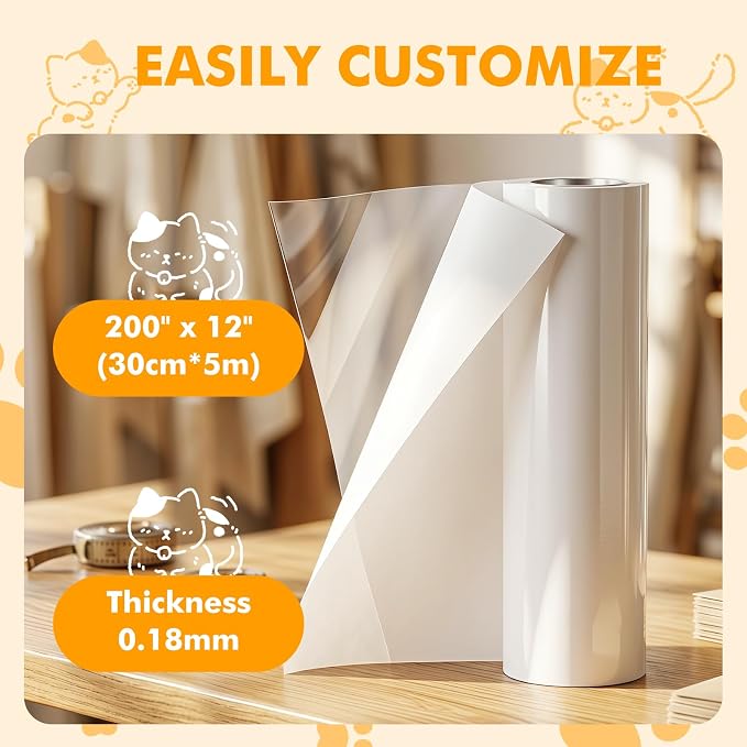 2 Pack 200"x12" Cat Furniture Protector, Multi-Use Couch Protector from Cat Claws for Sofa, Door Frame & Wall, Self-Adhesive Scratch Pads, Easy Trim Cat Scratch Deterrent for Furniture Legs