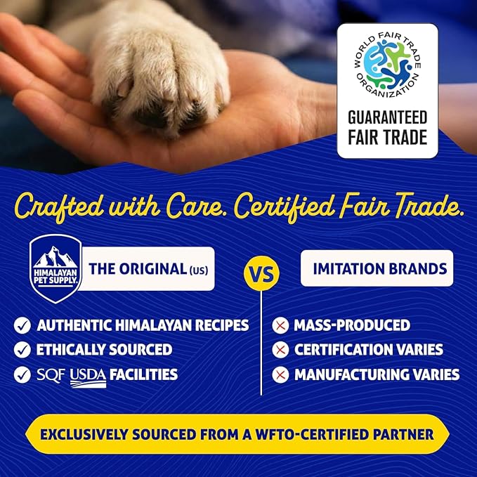 Himalayan Dog Chew Original Yak Cheese Dog Chews,100% Natural, Long Lasting, Gluten Free, Healthy & Safe Canine Treats, Lactose & Grain Free, Protein Rich, Mixed Sizes, Dogs 65 Lbs & Smaller, 8 Count