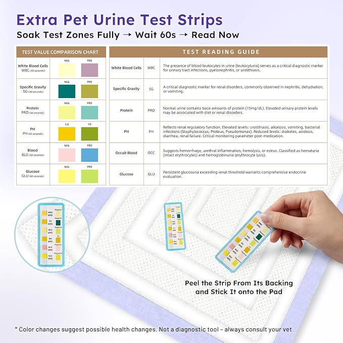 ZOMISIA 3D-Barrier Puppy Pee Pads for Dogs, 7 Cups Absorb & Rise Puffy Gel-Wall Leak-Proof, 22"x23" 81 Counts + 8 Pet Urine Test Strips, Super Absorbent Disposable Potty Training Pads