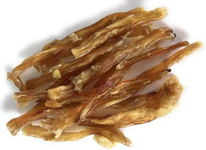 123 Treats | Beef Tendon Chews for Dogs | Snacks Made from Tendons | 7-9 inches - Stick for Dogs (8oz Bag)