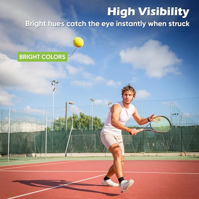 Treeroot 16/30/40/60 Pcs Tennis Balls, High Elasticity Tennis Balls Bulk, Comes with a Portable Mesh Bag, Tennis Ball for Dogs, Suitable for Beginner Training Ball, Durable & Bounce