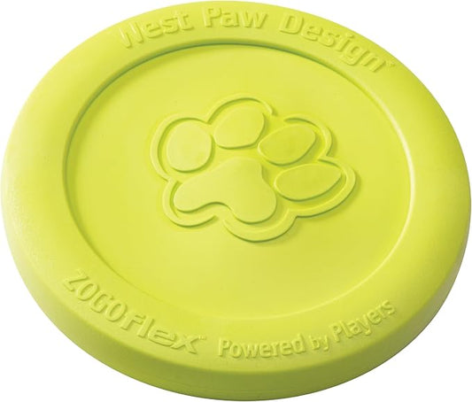 WEST PAW Zogoflex Zisc Dog Flying Disc, High Flying Aerodynamic Disc for Dogs Puppy – Lightweight, Floatable Disc for Fetch, Tug of War, Catch, Play – Doubles as Food/Water Bowl, Large, Granny Smith