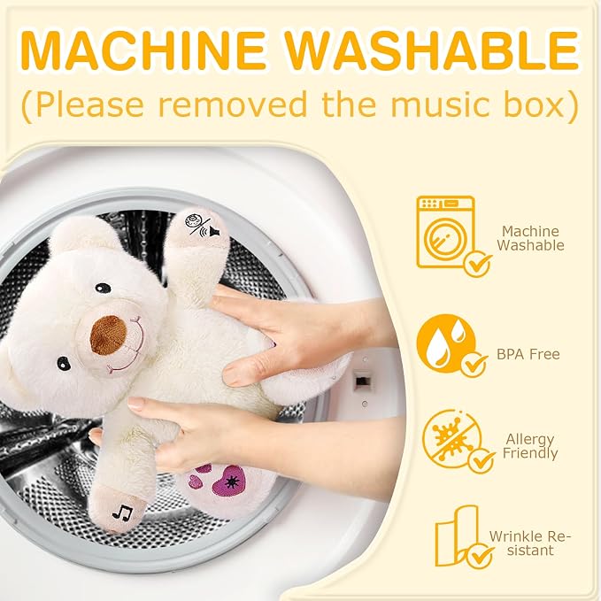 DEARBABY Baby Sleep Soother, Newborn Essentials, Baby Christmas Girl Gifts, Sound Machine for Nursery, Help Kids Go to Sleep Faster, Mother's Day Gifts