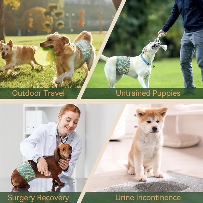 Dog Diapers Male,50 Count X-Large Adjustable Male Dog Diapers Disposable,Dog Belly Bands for Doggie & Puppy,Male Dog Wraps,Super Absorbent & Wetness Indicator(XL Same as Other Brands' L)