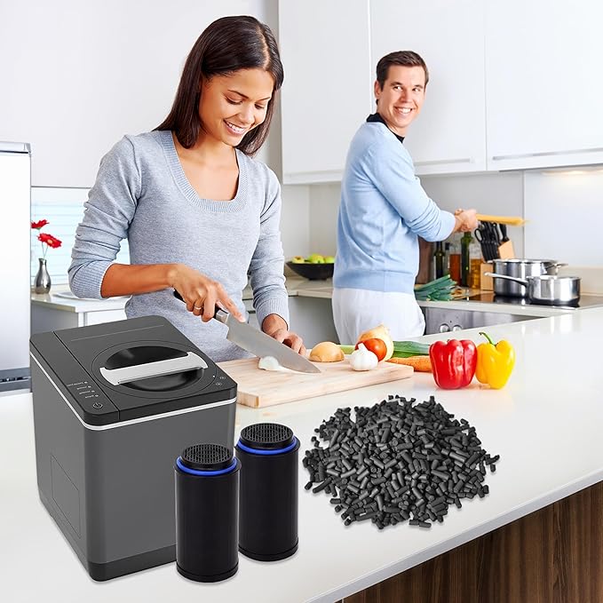 FC-50 Replacement Filters Compatible with Vitamix Foodcycler FC-50, FC-30 Models, Activated Carbon Odor Absorbing Filter, Compost Bin Odor Eliminator for Kitchen (6 Packs)