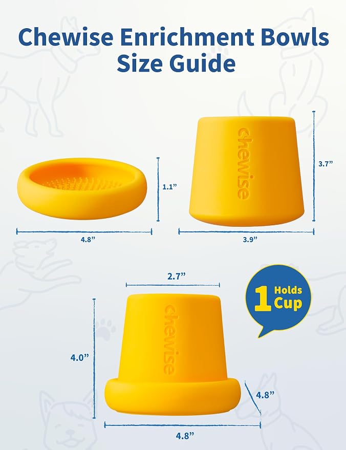 2-in-1 Dog Freeze Bowl – Freezable Deep Bowl & Licking Mat Set, Durable Food-Grade TPU Frozen Dog Treat Toy, Dishwasher Safe Frozen Licking Mat for Dogs