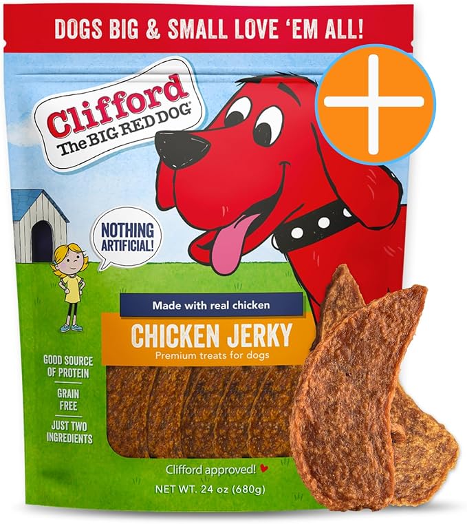 Clifford® Bundle - Snuffle Treat Mat + Chicken Jerky Dog Treats (24oz)