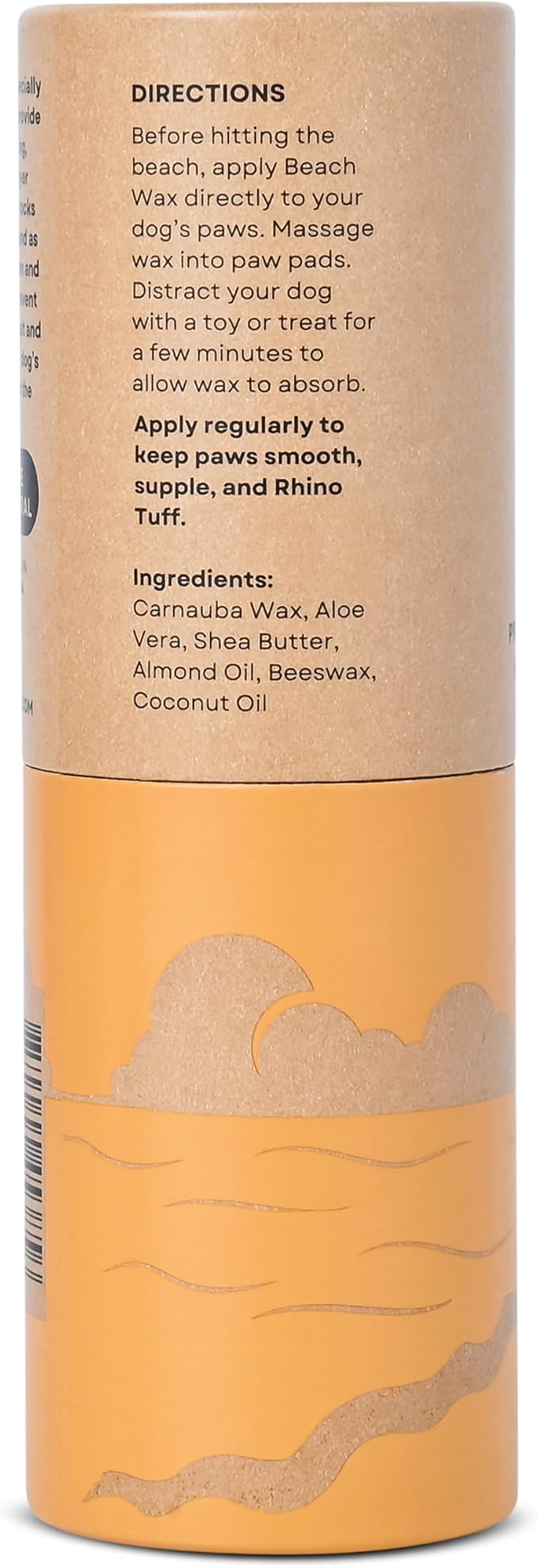 Rhino Wax - Dog Paw Protection for Beaches and Streets (2 Tubes + Cloth) - Summer Care Pack to Protect Your Pupper Against Hot Pavement, Sharp Rocks, Sand, Beach Hazards - Natural Ingredients - USA