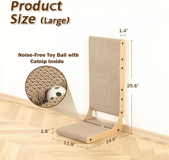Zakkart Cat Window Perch and 2-Pack Cat Scratching Board, 2 Item Bundle