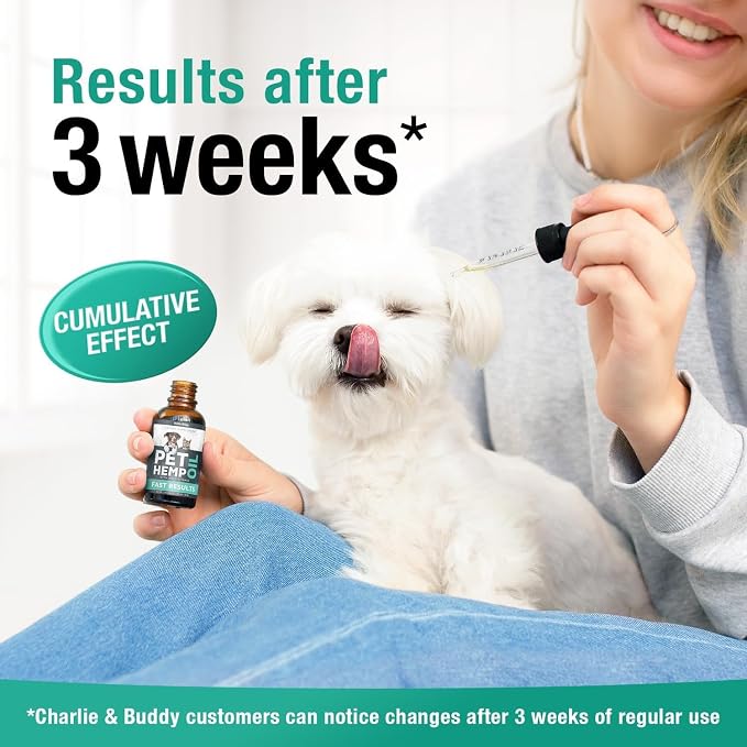 Charlie & Buddy Hemp Оil for Dogs Cats - Helps Pets with Аnxiеty, Pаin, Strеss, Slееp, Аrthritis, Sеizures Rеlief - Нiр Jоint Hеalth - 2Pack