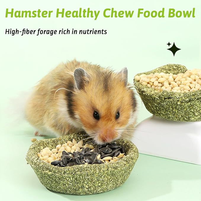 BNOSDM 91" X 63" Black&White Rabbit Cage Liners Washable Reusable Bunny Bedding Pets Dog Whelping Pads and 6PCS Hamster Edible Premium Timothy Hay Chew Bowl Bundle
