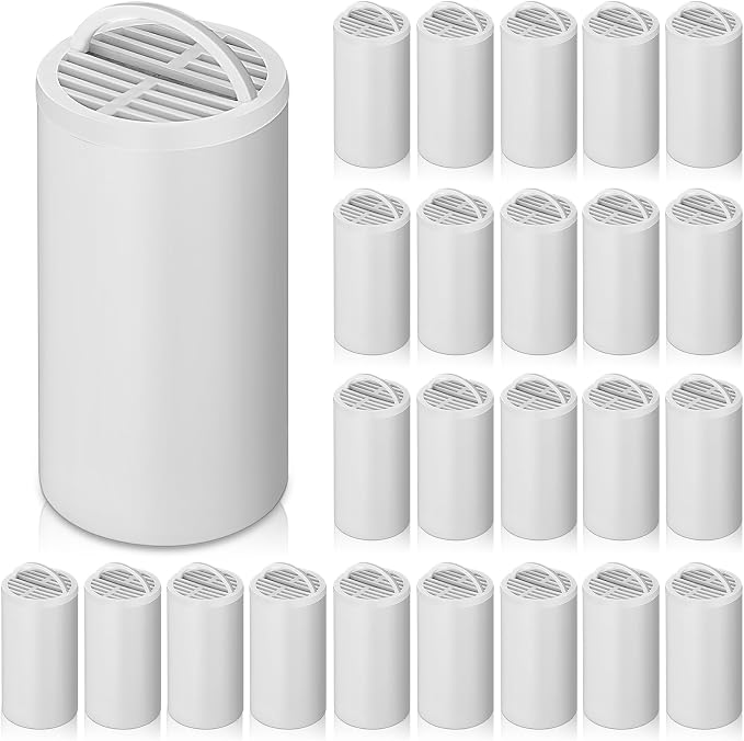 Sweetude 24 Pack Pet Charcoal Filters Pet Fountain Filter Replacement Charcoal Water Filter Compatible with Drinkwell 360 and Drinkwell 360 Stainless Steel Multi Fountain for Dog Cat