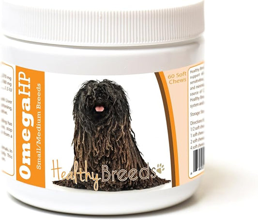 Healthy Breeds Pulik Omega HP Fatty Acid Skin and Coat Support Soft Chews 60 Count