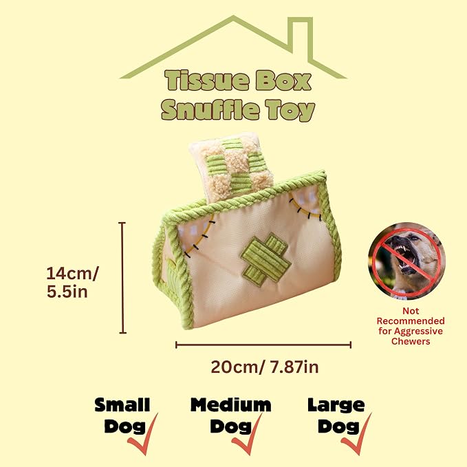 Interactive Hide and Seek Dog Puzzle Toys for Large Medium Small Dogs, 2 in 1 Snuffle Toys