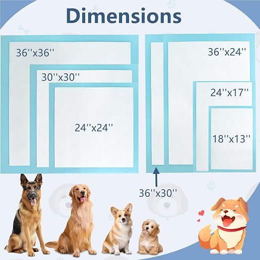 Giantex Dog Pee Pads 100 Count, 36''x36'' Extra Large Dog Potty Pads, Powerful Absorbency, 5-Layer Design, Leak-Proof Disposable Pet Piddle Training Pad for Dogs Doggie Cats Rabbits