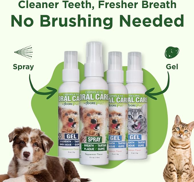 Adore Pet Complete Oral Care Gel for Cats, Salmon, 4 oz
