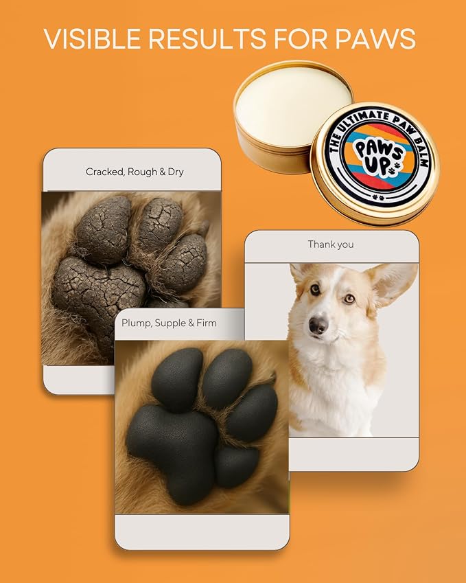 Paw Balm Lick-Safe with Healing Calendula Oil. 100% Natural. Must Have for Any Dog.