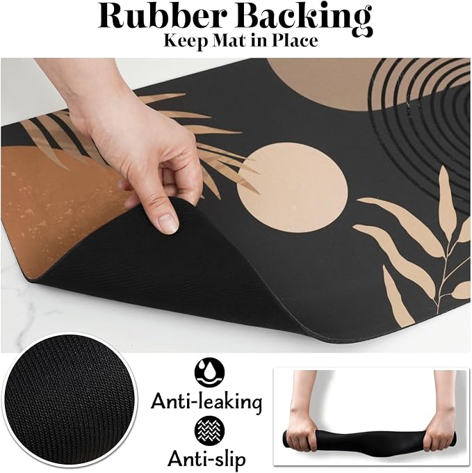 Dog Food Mats for Floors, Absorbent Dog Bowl Mat for Food and Water Dispenser, Quick Dry Cat Food Mat Pet Supplies