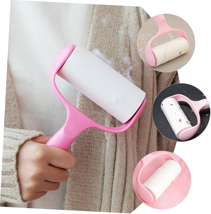Gatuida 5sets Portable Pet Hair Roller and Lint Multi-Functional Cleaning Tool for Clothes Carpets and Furniture Includes Handle and Dust Cover for Household Use