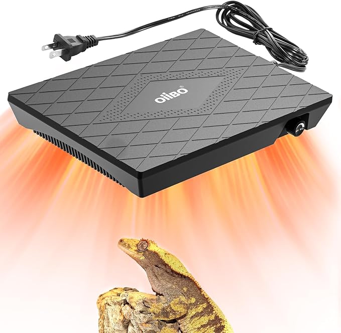 Reptile Heating Panel Temperature Adjustable Reptile Heat Panel for Terrariums, Energy Efficient & Non-Light Heater for Reptiles, Snakes, Crested Gecko,Turtles,Leoparaand Amphibians