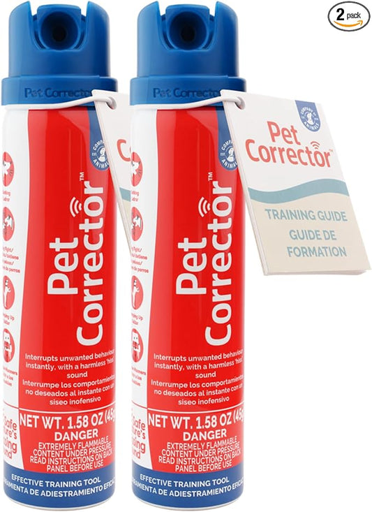 PET CORRECTOR Dog Trainer, 50ml. 2 Pack- Stops Barking, Jumping Up, Place Avoidance, Food Stealing, Dog Fights & Attacks. Help stop unwanted dog behaviour. Easy to use, safe, humane and effective.