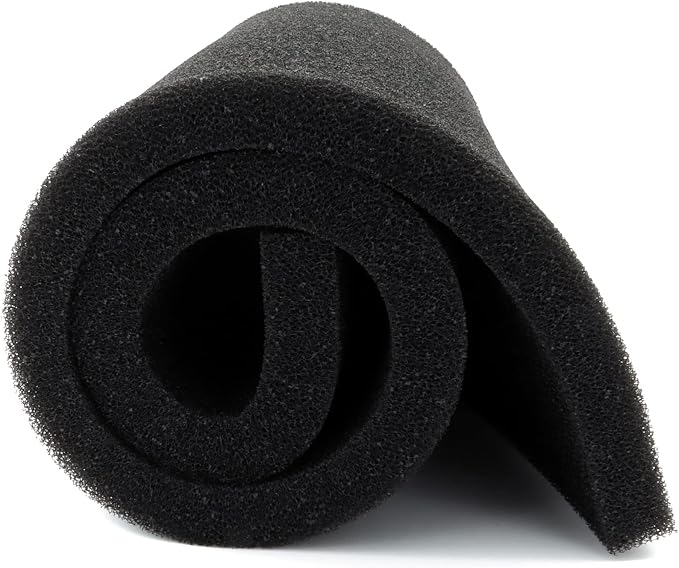 ALEGI Aquarium Filter Media Foam Material Cut to Fit, 36" x 12" x 1", 40 PPI Bio Pre Filter Sponge Pad Sheet for Fish Tank