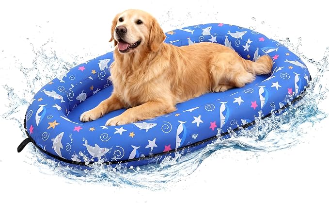 Dog Pool Float, Dog Pool Floats for Small, Medium and Large Dogs, Inflatable Pet Swimming Floats for Pool Lake Camp